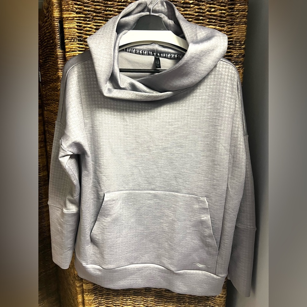 Saucony -Womens Uptown‎ Hooded tone on tone pattern sweatshirt, Size: Medium
